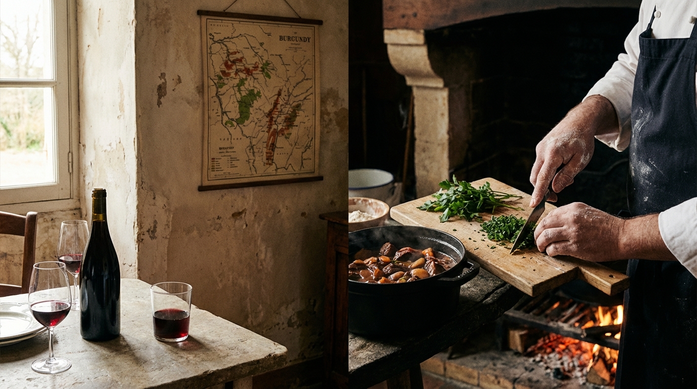 découvrez comment choisir le vin parfait avant la cuisson pour sublimer votre bœuf bourguignon et garantir une recette réussie à coup sûr.